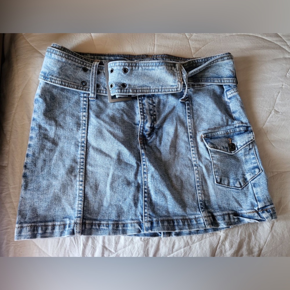 mini jean skirt
